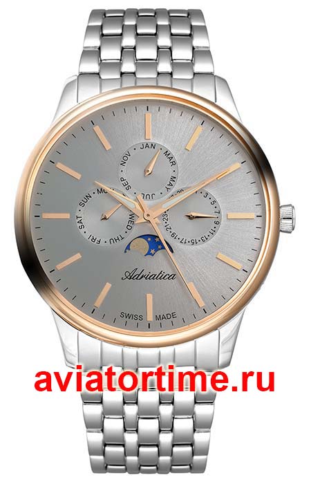    Adriatica A8262.R117QF Moonphase for Him