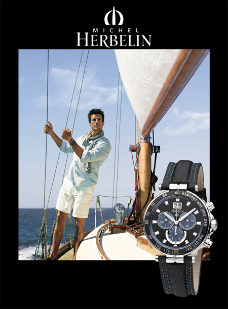 Michel Herbelin 36655/AN65.SM Newport Yacht Club Chronograph  .