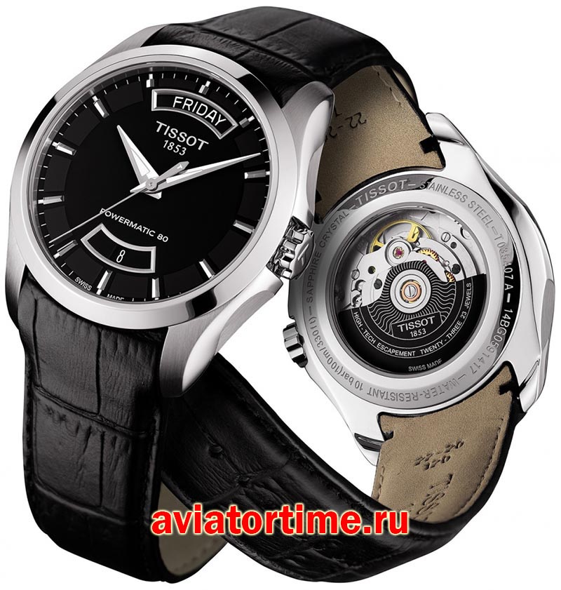 Швейцарские наручные мужские часы Tissot T035.407.16.051.02 COUTURIER ...
