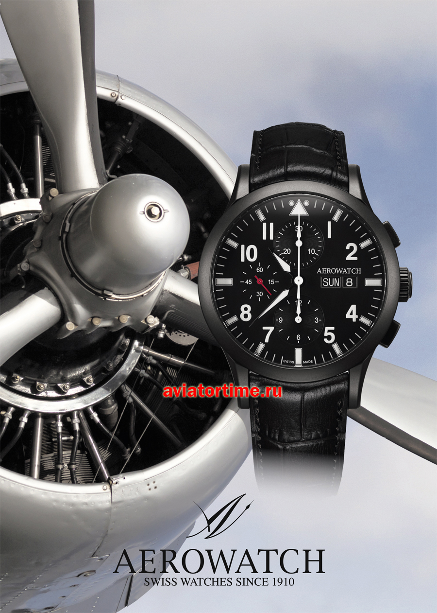 швейцарские часы Aerowatch A 61948 NO03. Пилот.
