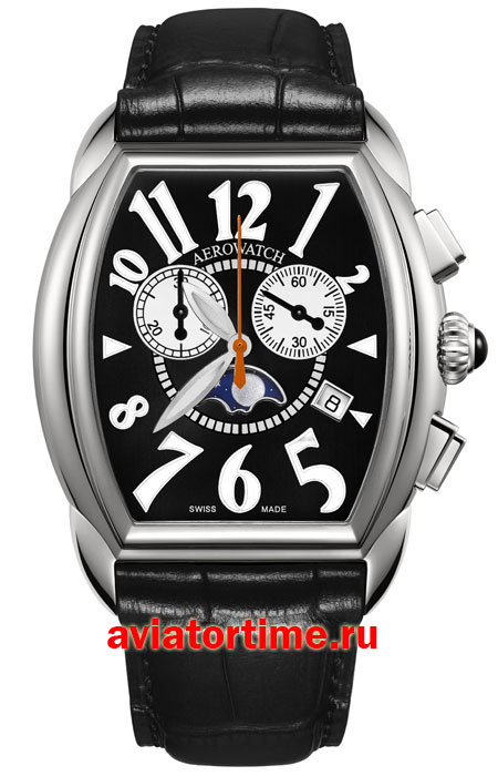 Мужские швейцарские часы Aerowatch A 84957 AA04 Коллекция Streamline CHRONOGRAPH