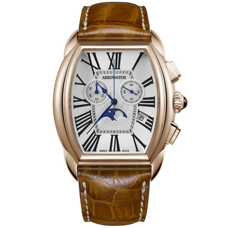 Мужские швейцарские часы Aerowatch A 84957 RO01 Коллекция Streamline CHRONOGRAPH