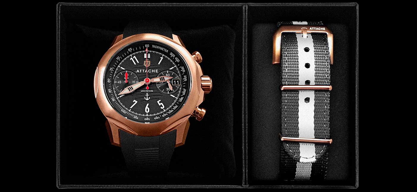 ���� Attache Marine Chrono BRBLACK1 �����15