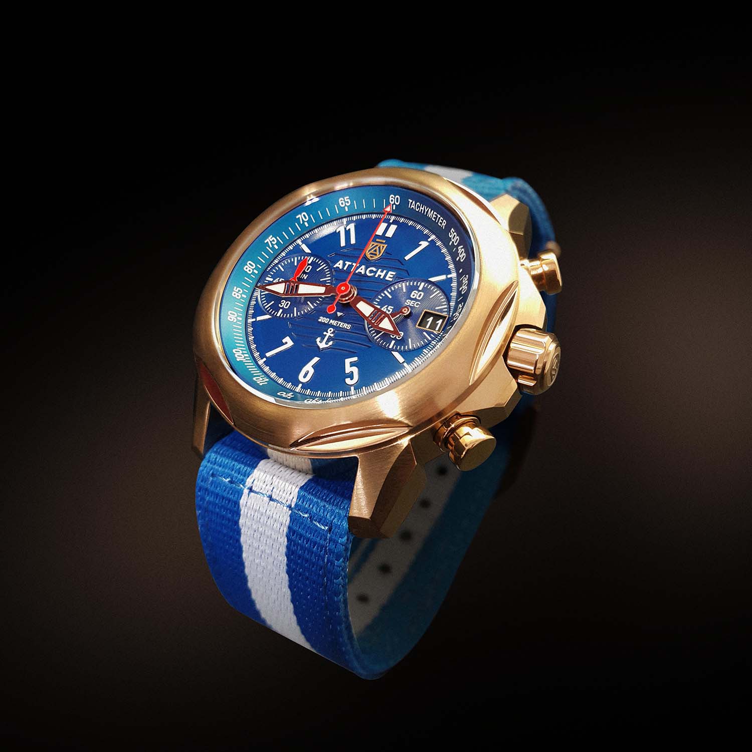  Attache Marine Chrono BRBLUE1 5