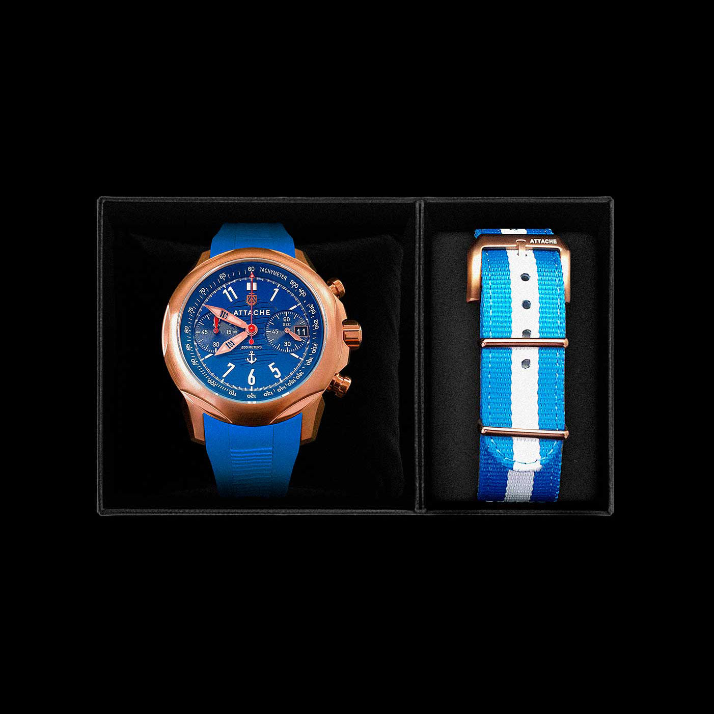  Attache Marine Chrono BRBLUE1 6