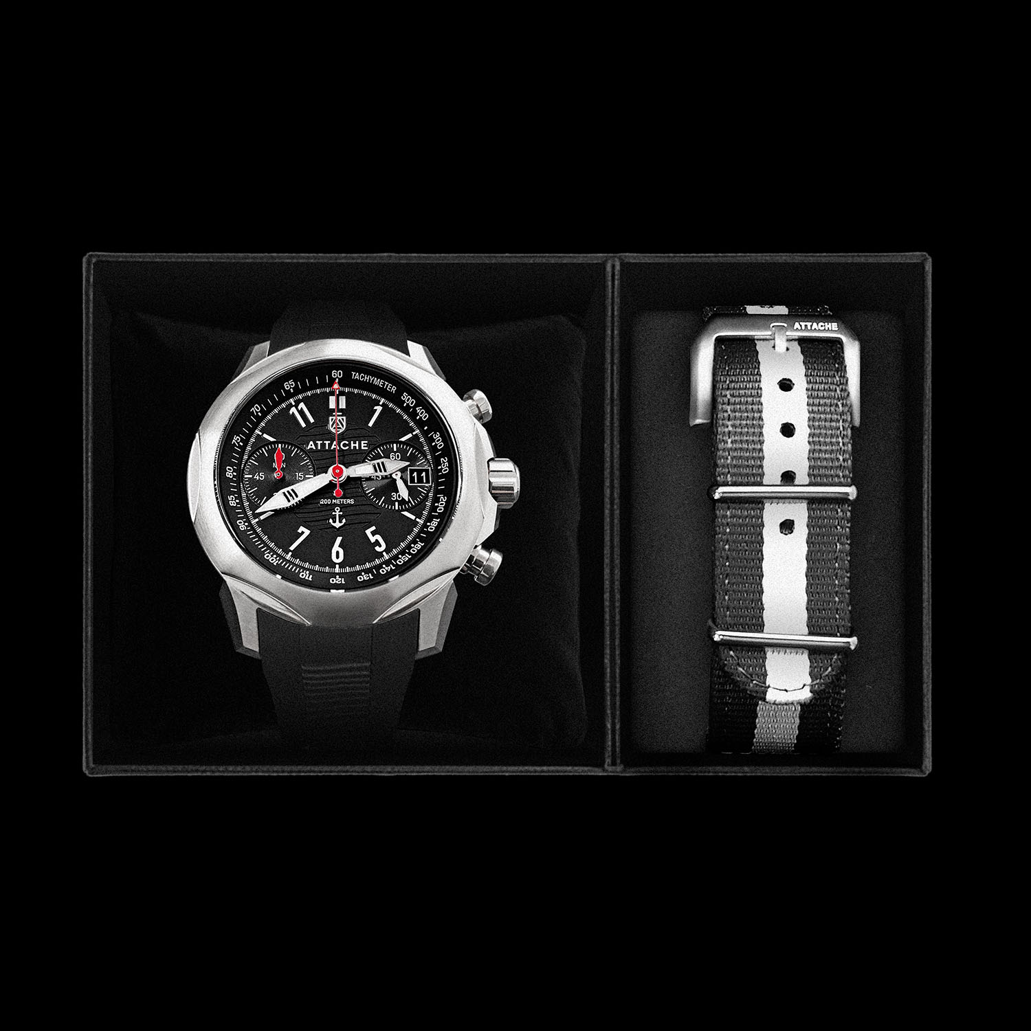  Attache Marine Chrono SBLACK1 6