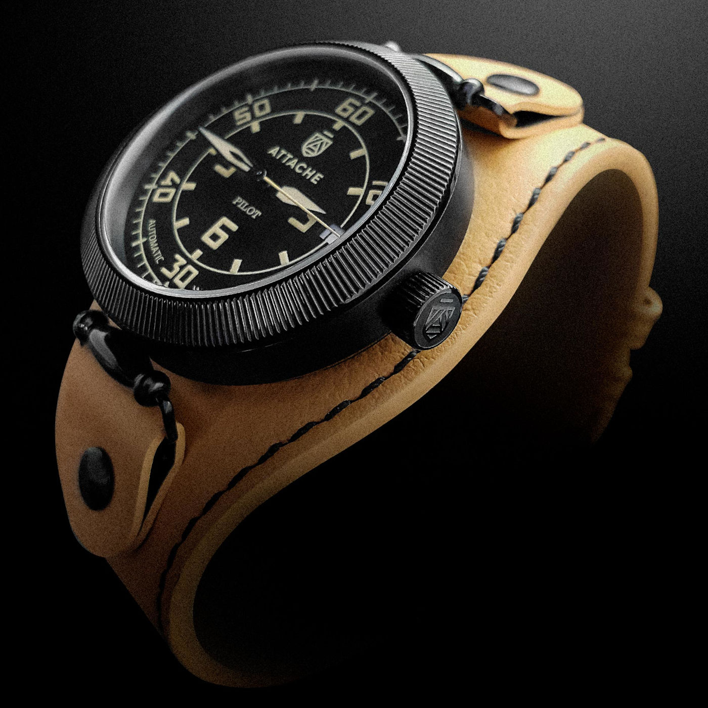  Attache Pilot Black-BY-Biege 4