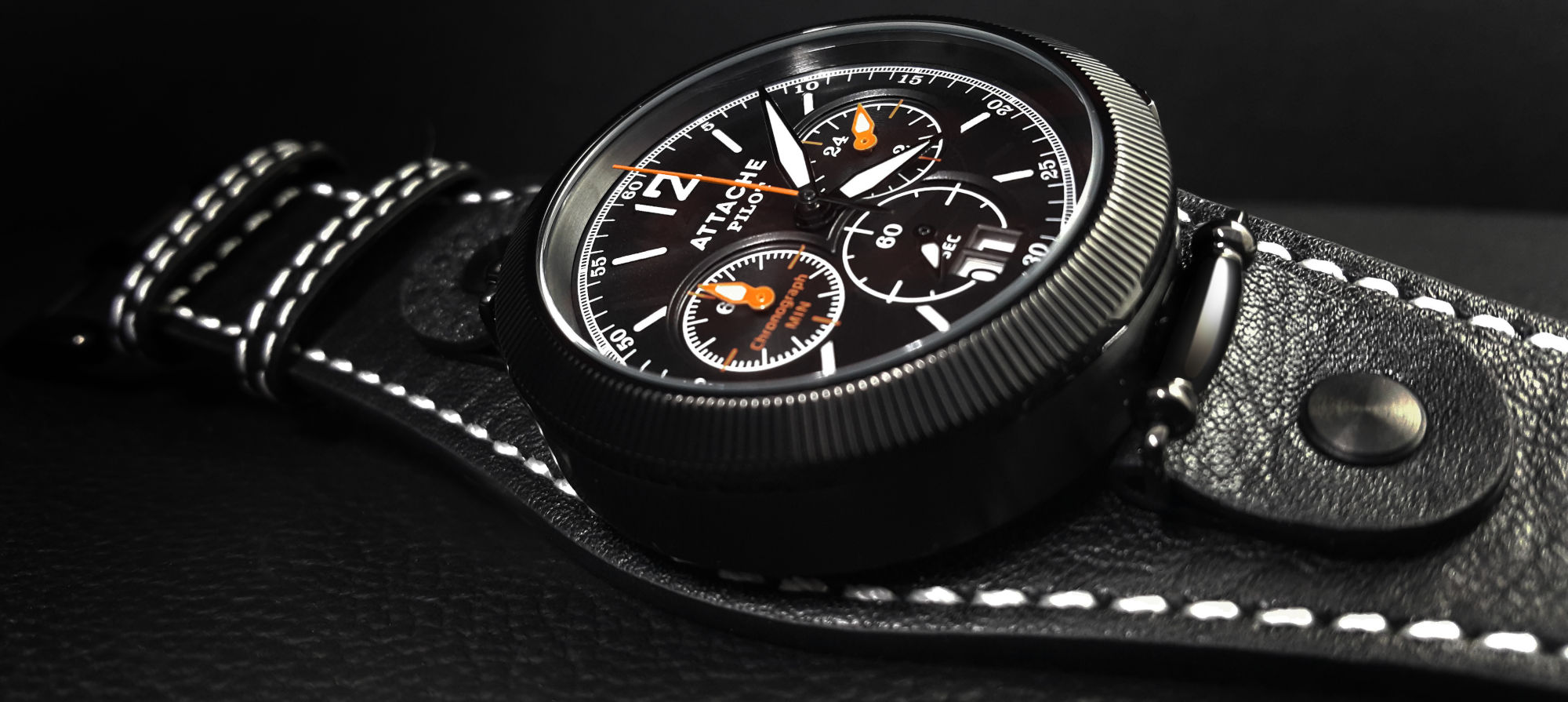  Attache Pilot Chrono BBBlack  .