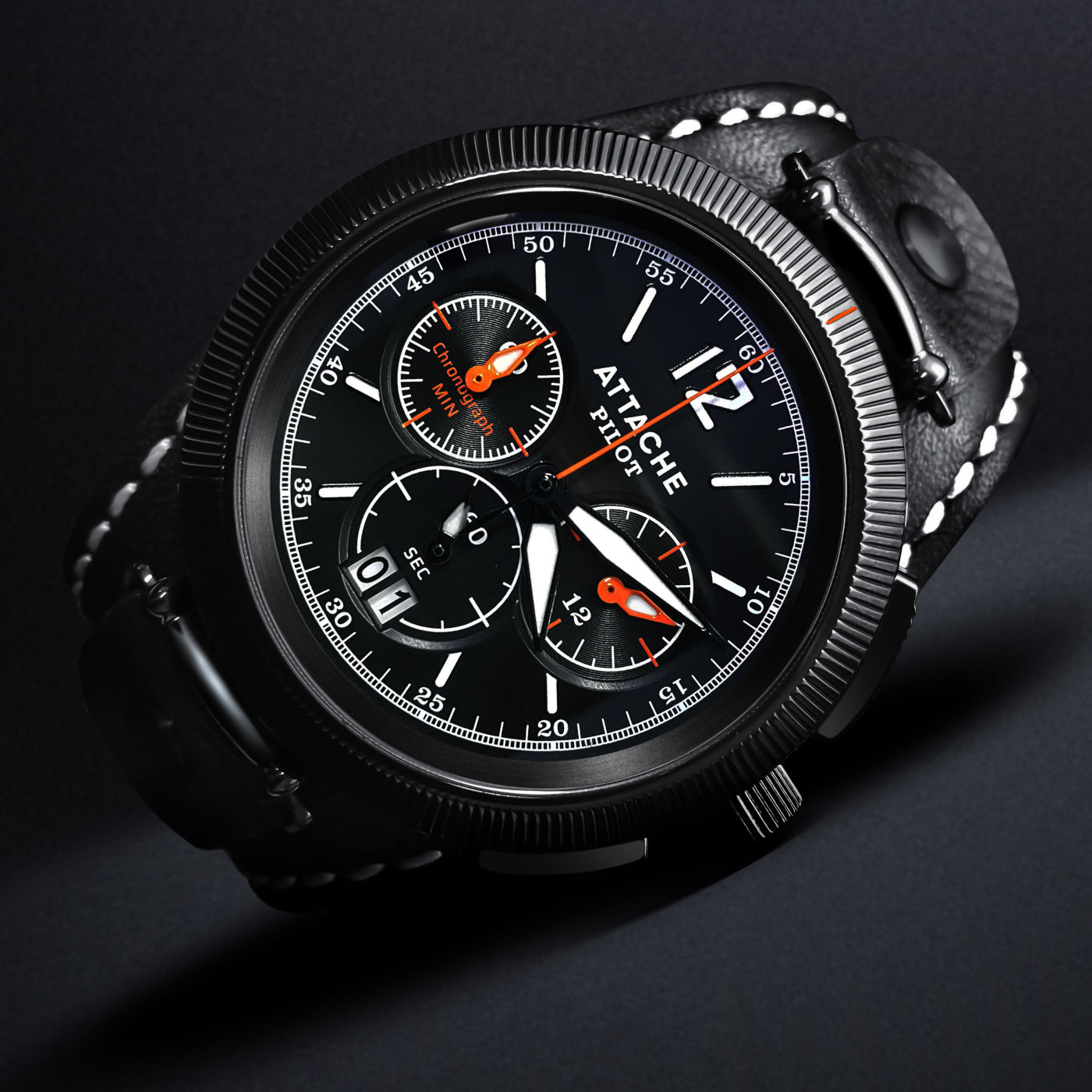  Attache Pilot Chrono BBlack 5