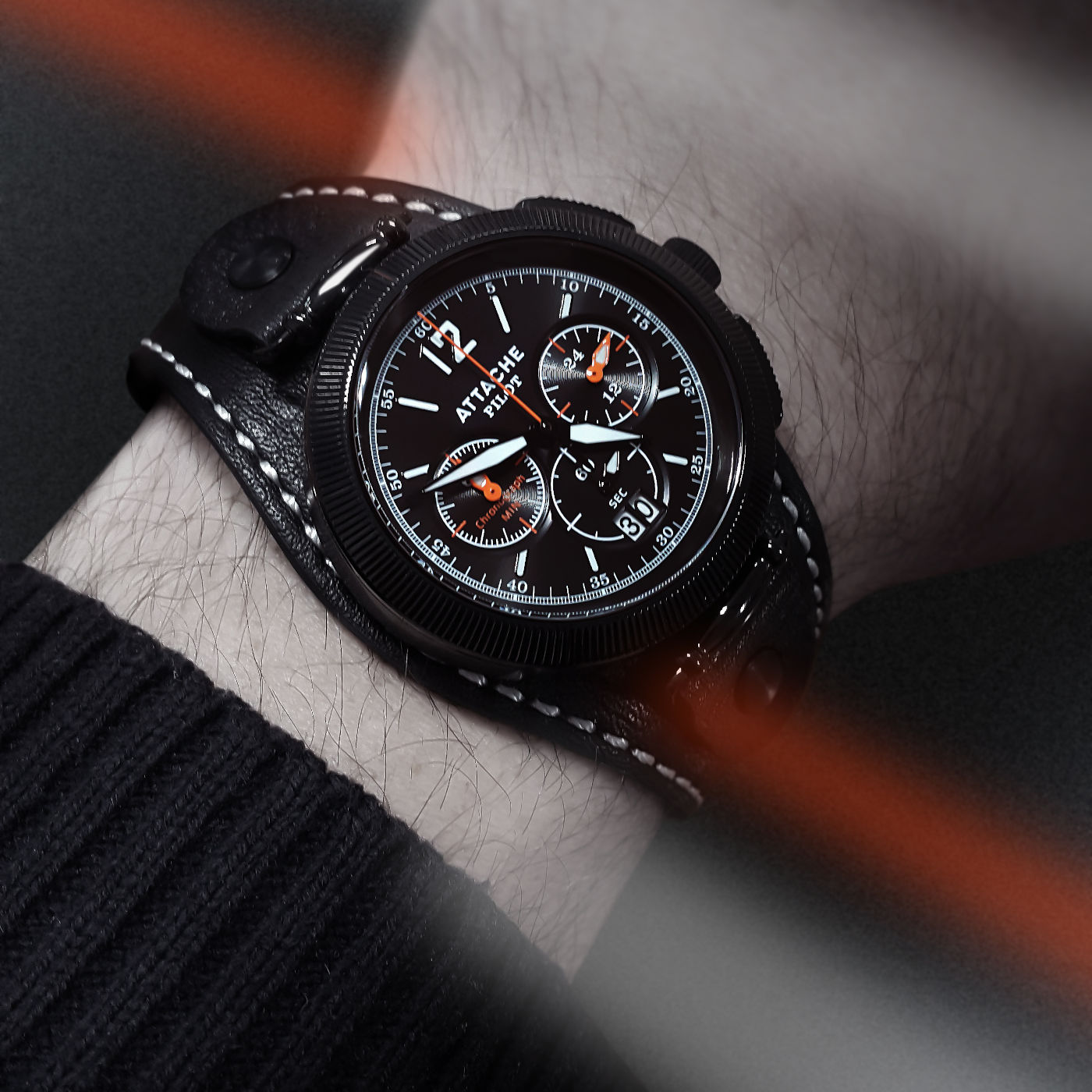  Attache Pilot Chrono BBlack 7