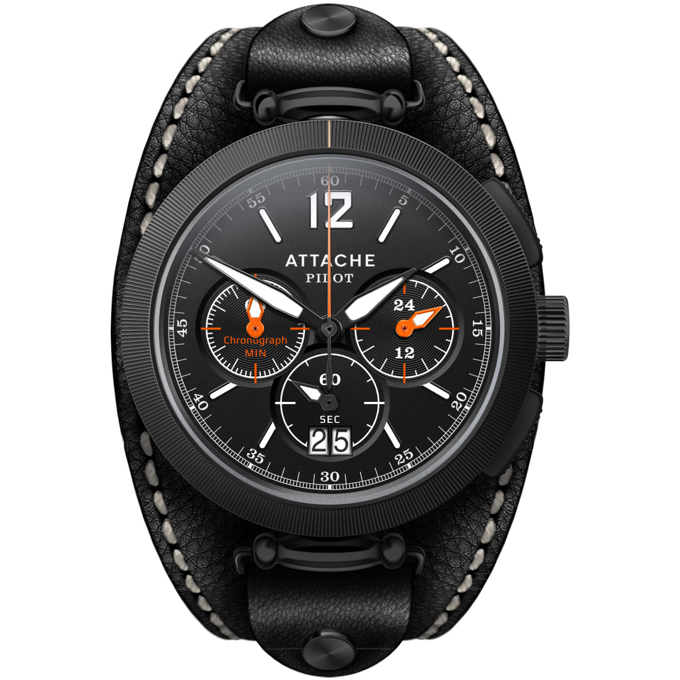  Attache Pilot Chrono BBlack