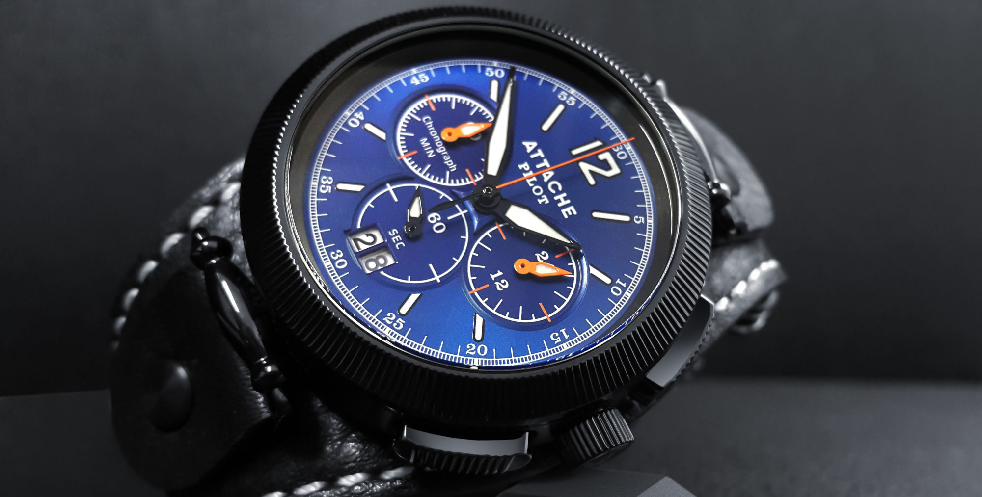  Attache Pilot Chrono BBBlue  .