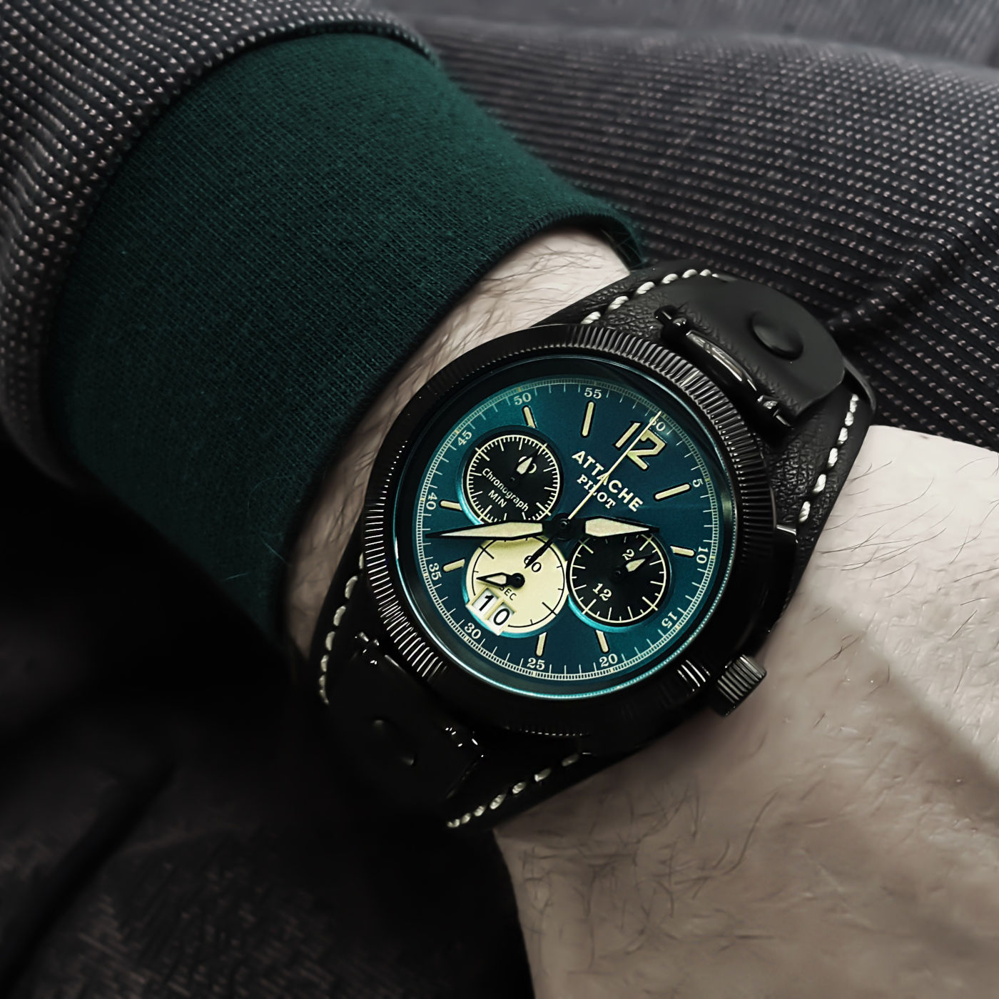  Attache Pilot Chrono BGreen 7