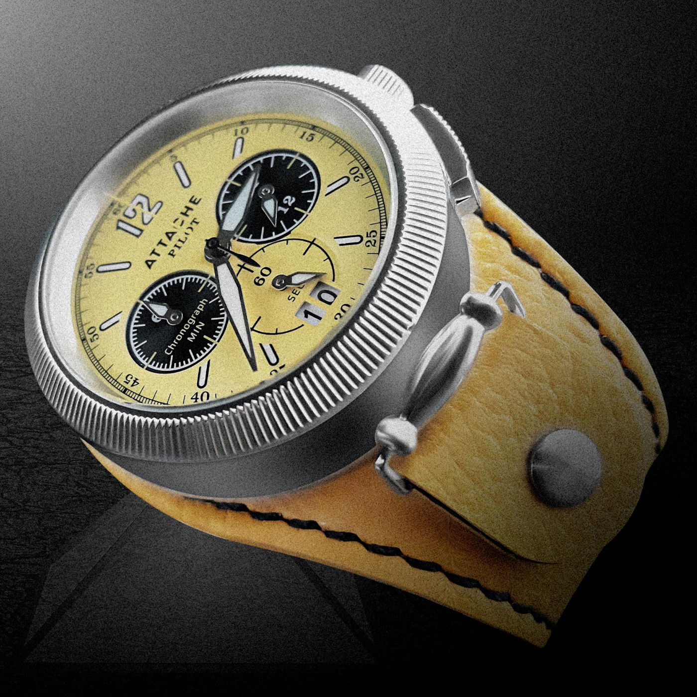  Attache Pilot Chrono SBiege Biege 3