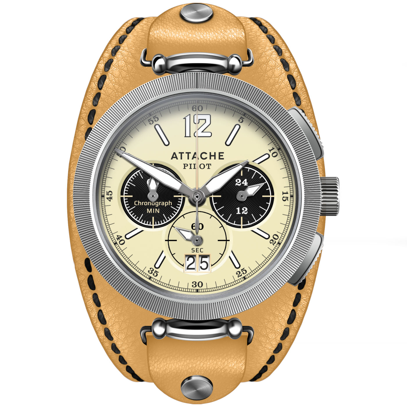  Attache Pilot Chrono SBiege Biege