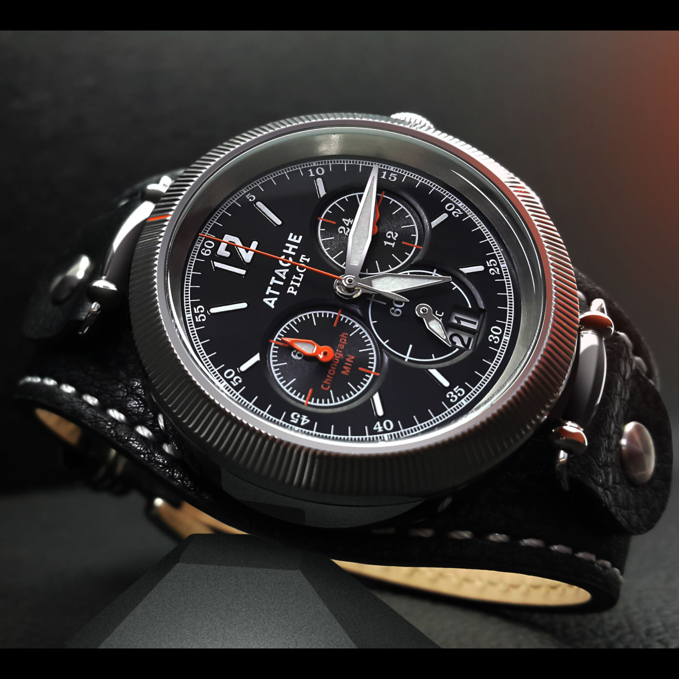  Attache Pilot Chrono SBlack 5