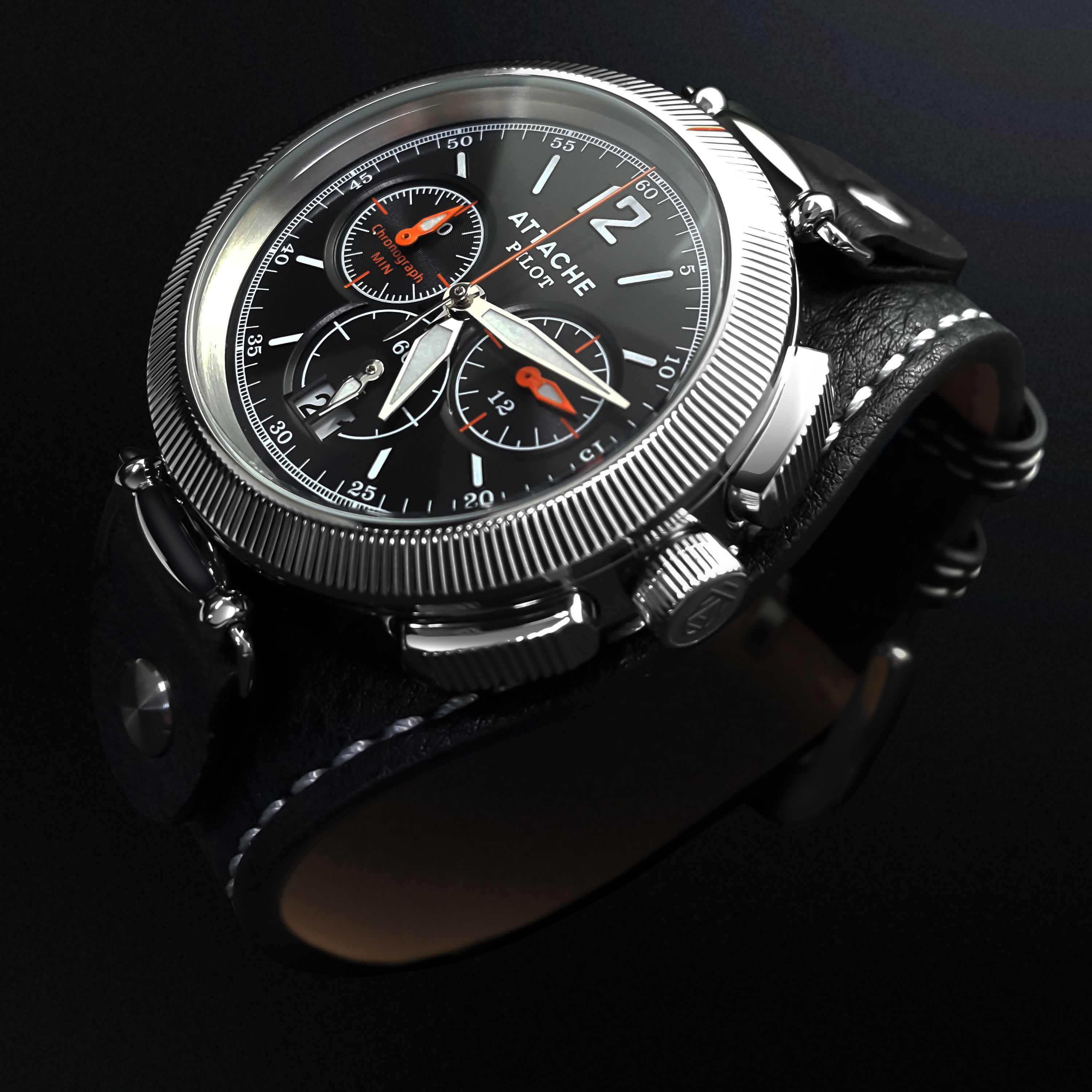  Attache Pilot Chrono SBlack 6