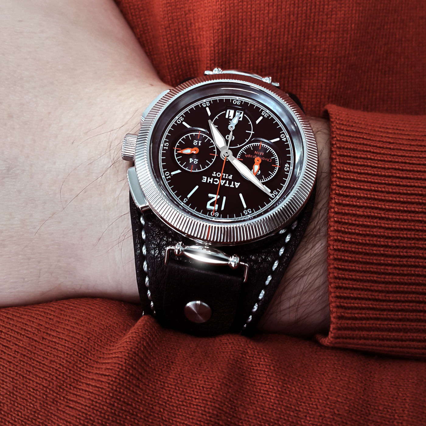  Attache Pilot Chrono SBlack 7