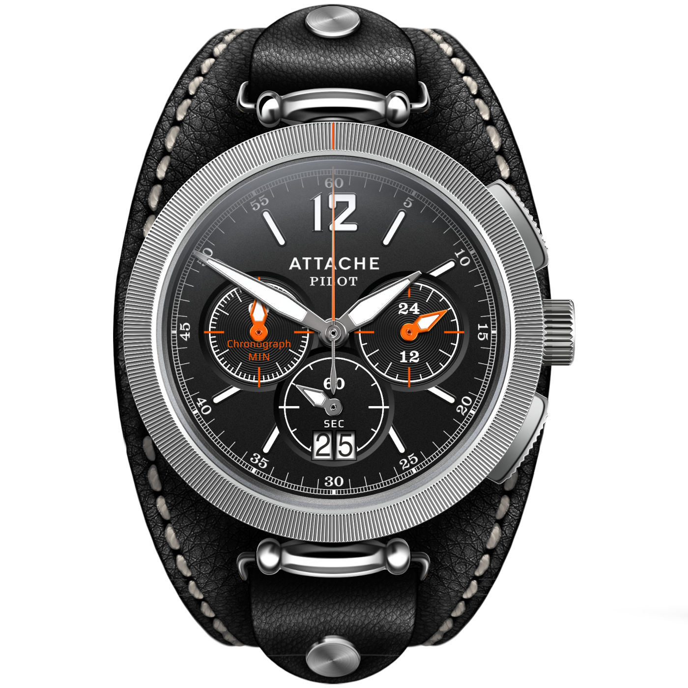  Attache Pilot Chrono SBlack