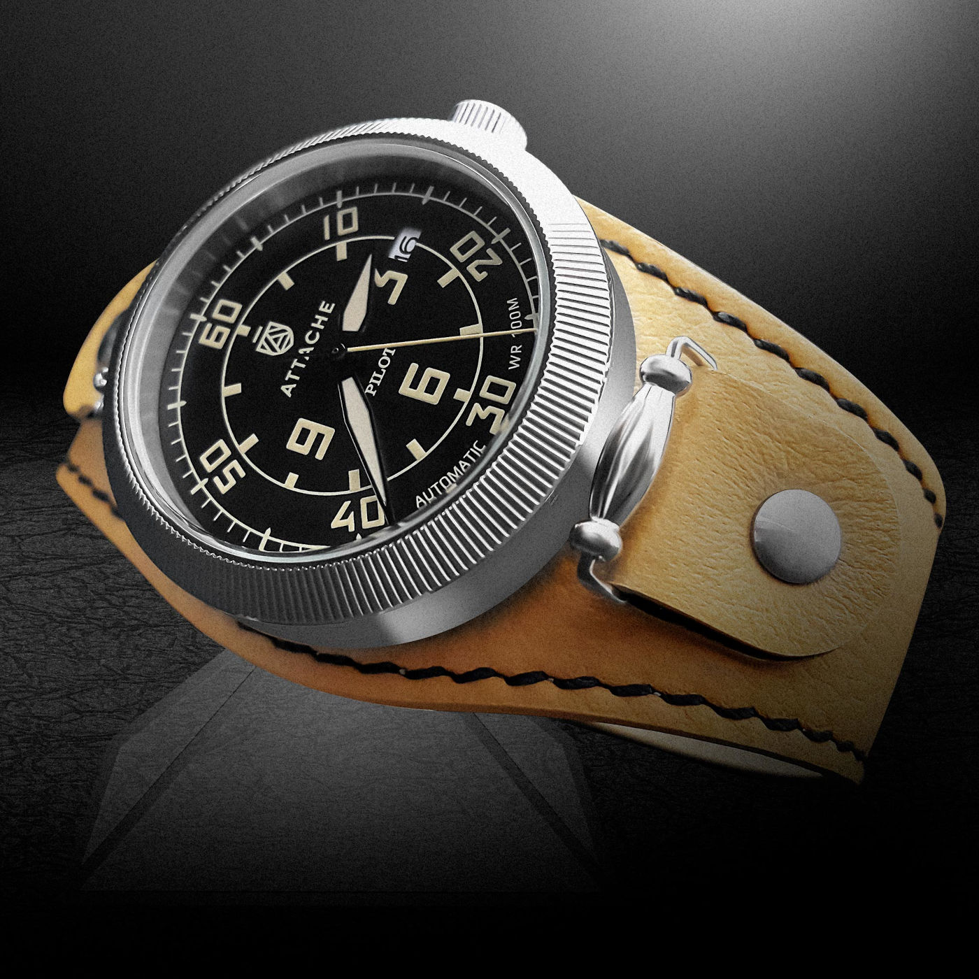  Attache Pilot Steel-BY-Biege 3