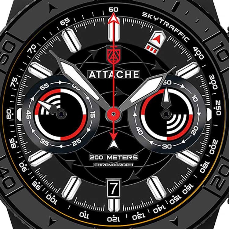 ���� Attache SKY CHRONO BBLACK �����1