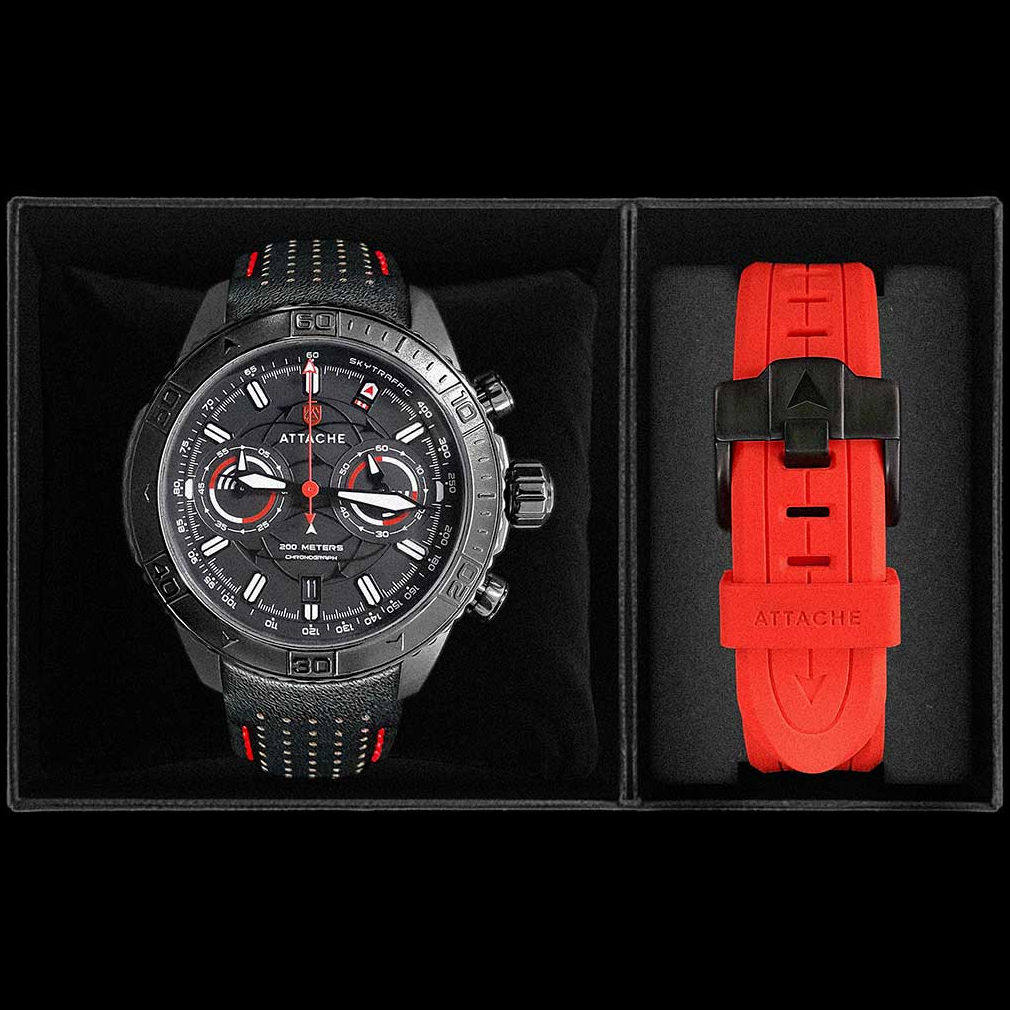 ���� Attache SKY CHRONO BBLACK �����7