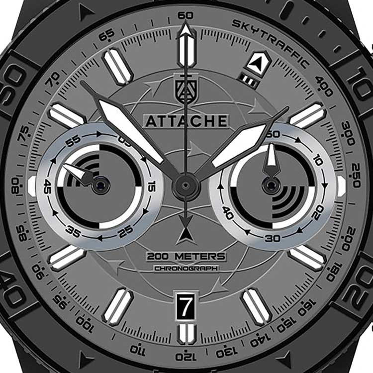 ���� Attache SKY CHRONO BGRAY �����1