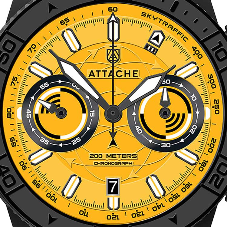 ���� Attache SKY CHRONO BYELLOW �����1