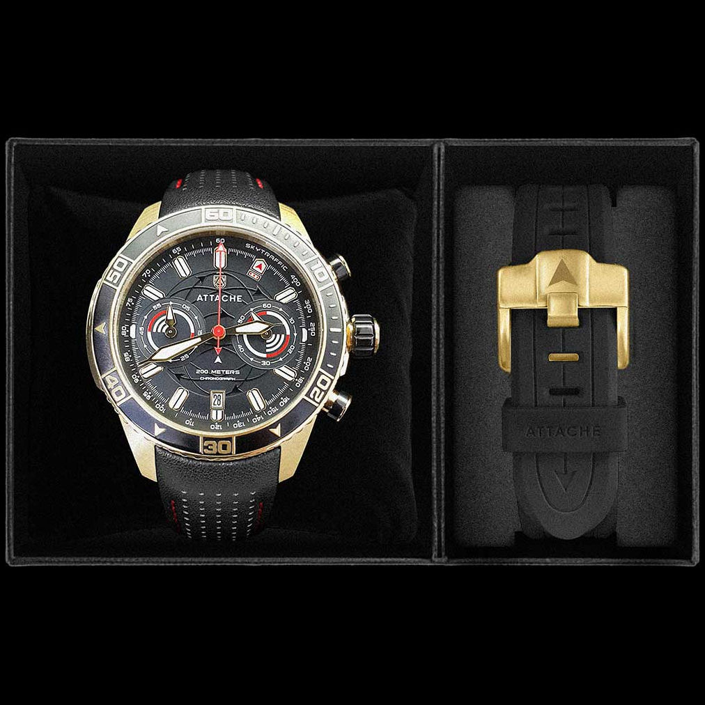 ���� Attache SKY CHRONO GBLACK �����5