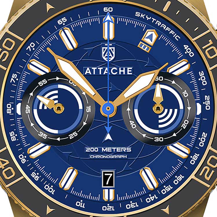 ���� Attache SKY CHRONO GBLUE �����1