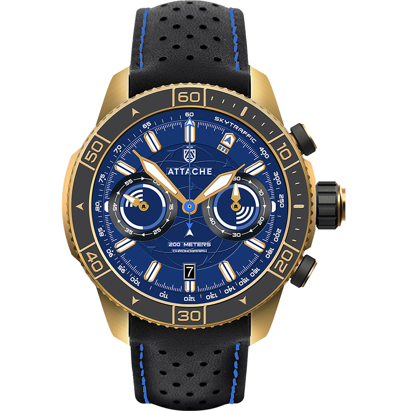 ���� Attache SKY CHRONO GBLUE