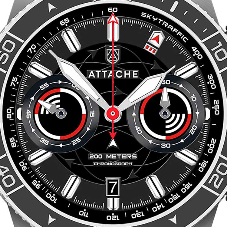 ���� Attache SKY CHRONO SBLACK �����1