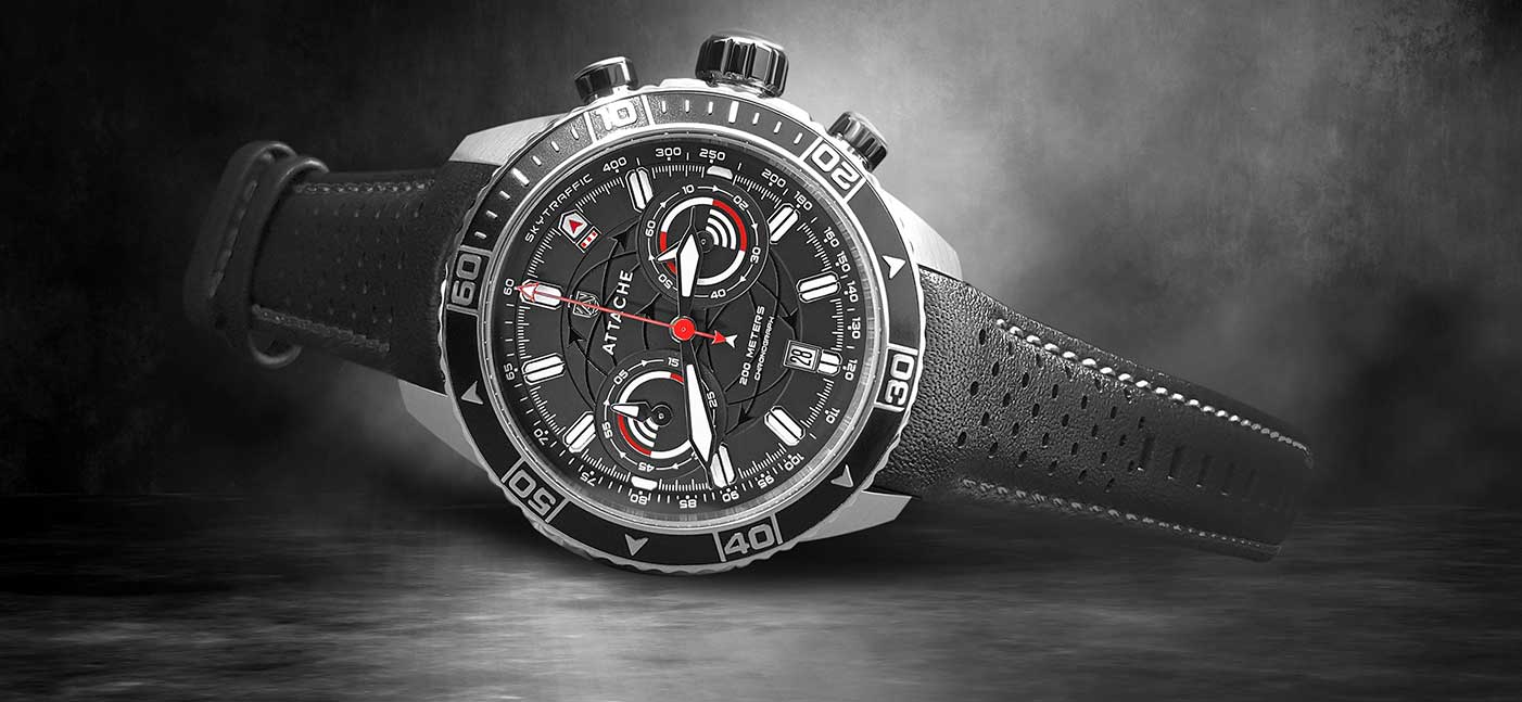 ���� Attache SKYTRAFFIC Chrono�Black�Black.