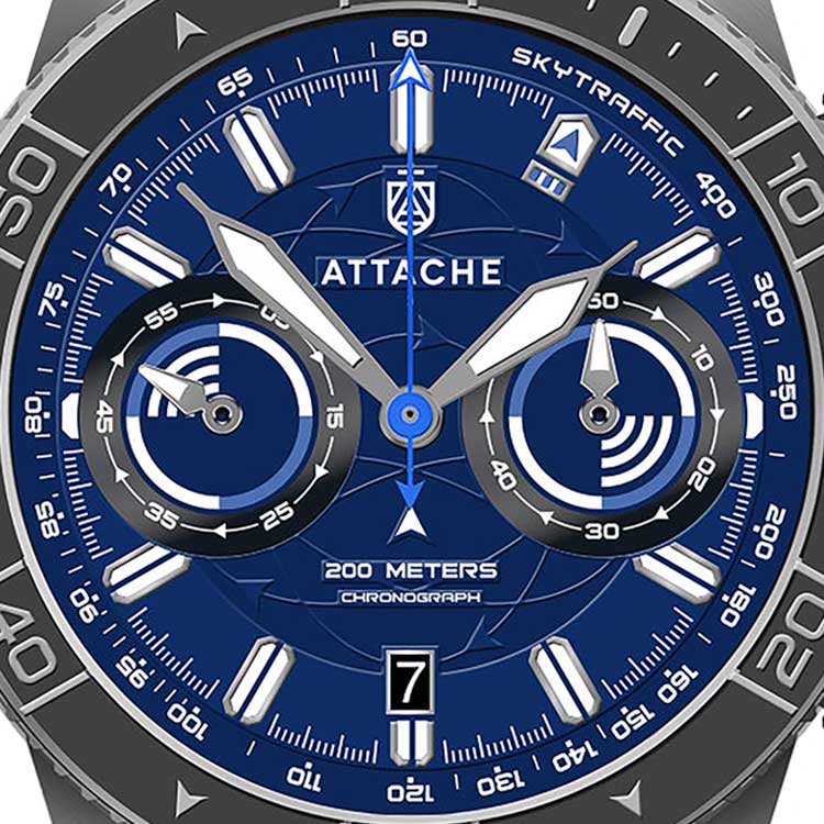 ���� Attache SKY CHRONO SBLUE �����1