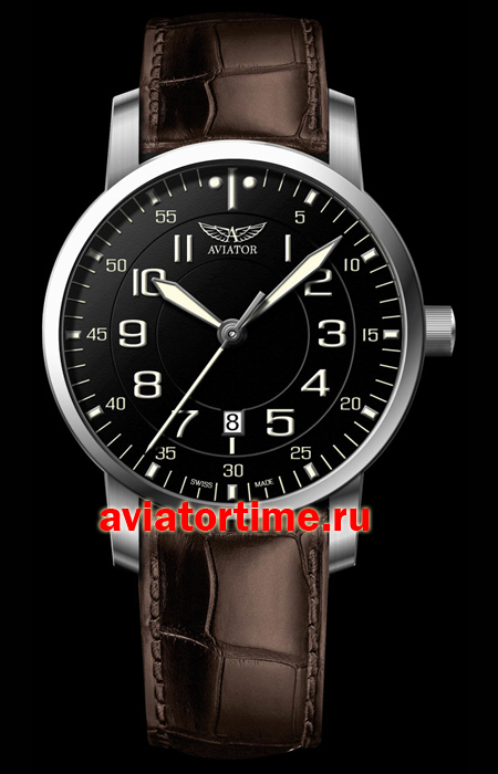 Швейцарские наручные мужские часы AVIATOR V.1.11.0.040.4 VINTAGE family AIRACOBRA