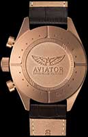 часы Aviator AIRACOBRA P45 CHRONO, задняя крышка часов