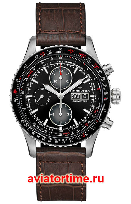    HAMILTON H76726530 KHAKI AVIATION Converter Auto Chrono