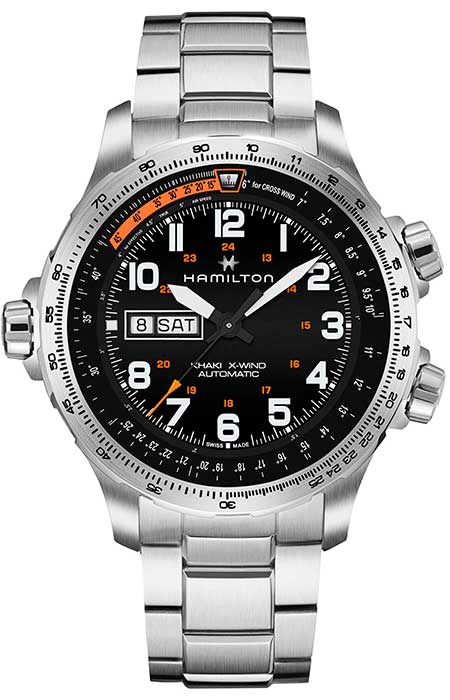    HAMILTON H77755133 KHAKI AVIATION X-WIND DAY DATE AUTO