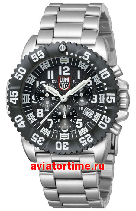 Мужские швейцарские часы LUMINOX XS.3182, LUMINOX A.3182 NAVY SEAL Steel Colormark Chronograph
