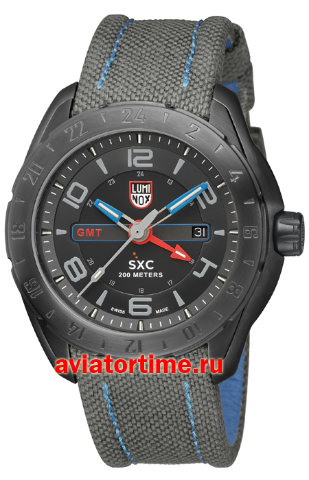 Мужские швейцарские часы LUMINOX XX.5121.GN, LUMINOX A.5121 SXC PC STEEL GMT