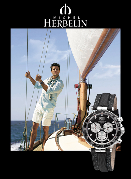 Michel Herbelin 36655/AN34.SM Newport Yacht Club Chronograph  .