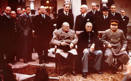 Сталин, Рузвельт, Черчиль Ялтинская конференция 1945.