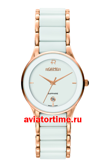 Женские швейцарские часы ROAMER 677 981 49 25 60 Ceraline Saphira