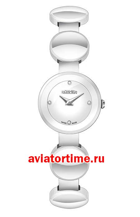 Женские швейцарские часы ROAMER 686 836 41 29 60 Ceraline Round (керамика круглая)