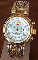 российские часы РОССИЯ 3140/4446200BR на браслете - наручные часы, хронограф, автоподзавод.