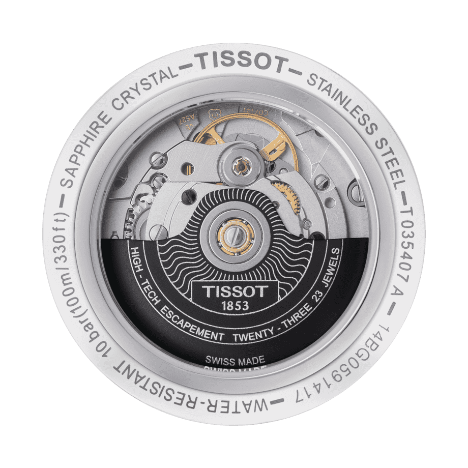 Часы Tissot T050.207.37.017.05 Задняя крышка.
