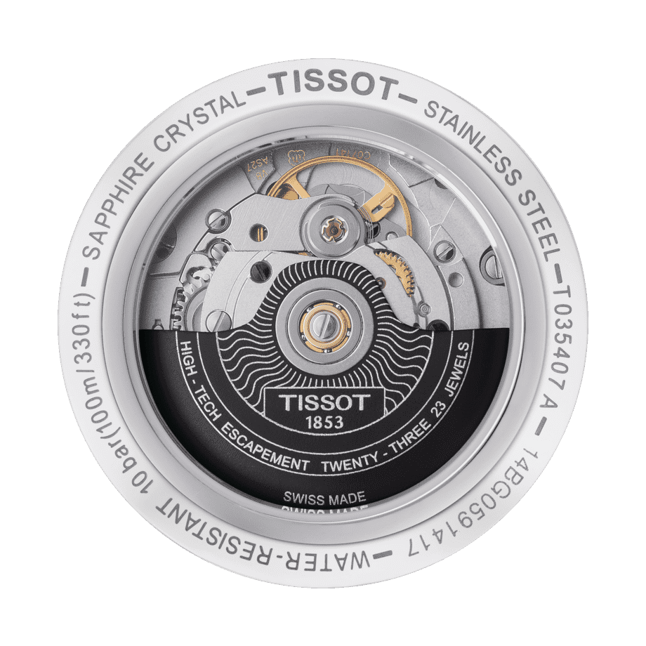 Часы Tissot T035.407.16.051.03 Задняя крышка.