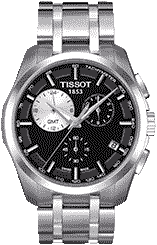 Швейцарские часы Tissot T035.439.11.051.00 COUTURIER QUARTZ GMT