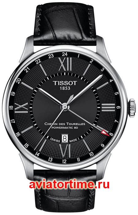    Tissot T099.429.16.058.00 T-CLASSIC CHEMIN DES TOURELLES POWERMATIC 80 GMT