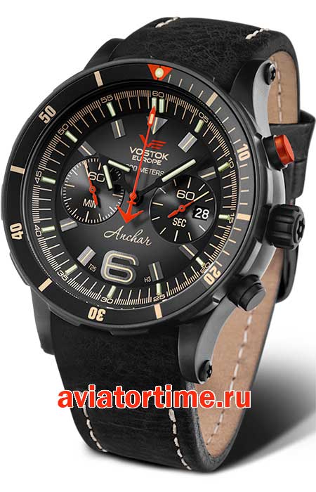 Мужские Часы Восток Европа (Vostok Europe) Анчар (Anchar) 6S21/510C582, ремень кожаный